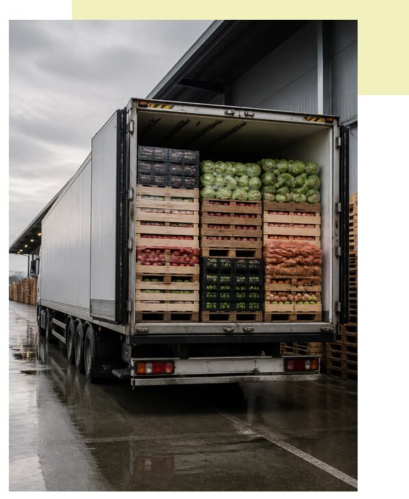 Перевозка плодоовощной продукции в Усинск по цене от 5119 р. | Агросервис-Снс