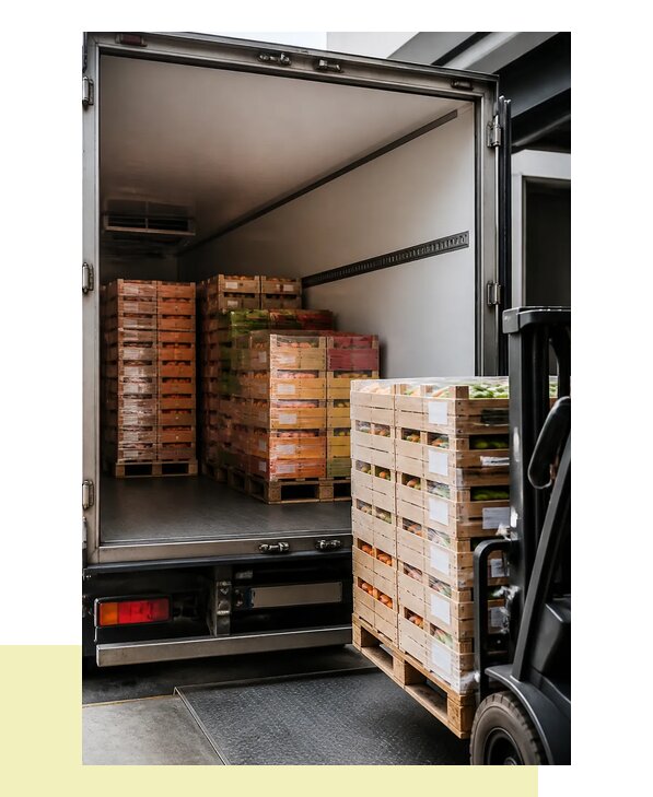 Перевозка сельхозпродукции на паллетах с доставкой в Усинск